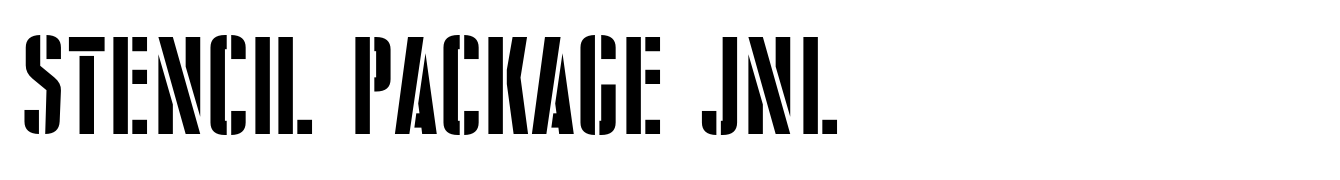 Stencil Package JNL